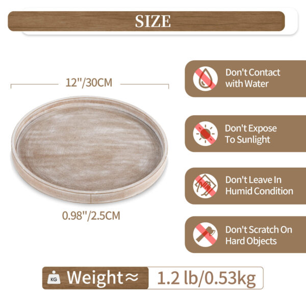 round wood tray